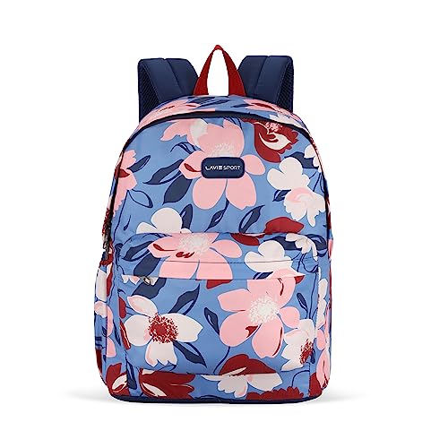 Lavie Sport Floral Print 18L Casual Backpack | School Bag for Girls