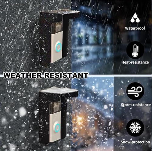 Capa de chuva de campainha, capa de campainha de aço, à prova de intempéries, capa de campainha com