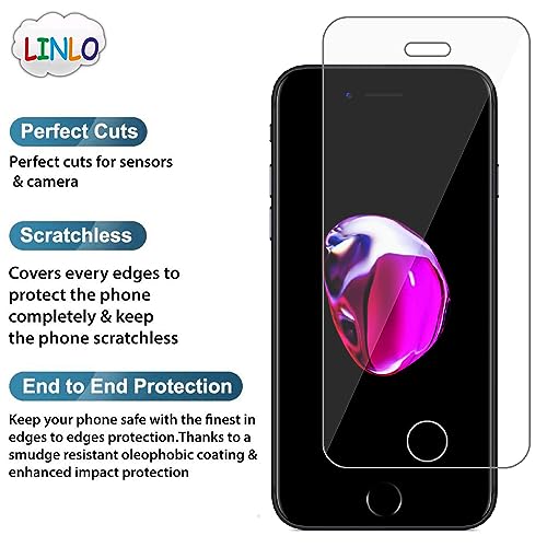 Image of Tempered Glass Screen Protector Compatible for Apple iPhone SE 3 2022 / SE 2 2020 / Apple iPhone 7 /8 with Full Screen Coverage; Except Edges and Easy Installation Kit(Transparent), Pack of 1