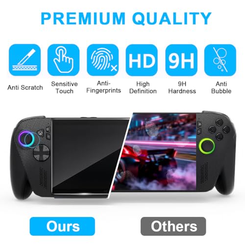 Image of ZORBES Compatible with ROG Xbox Ally Screen Protector, Gamepad HD Tempered Glass Screen Protectors Fingerprint-Proof, Anti-Scratch, High-Transparency Protective Film, Pack of 3
