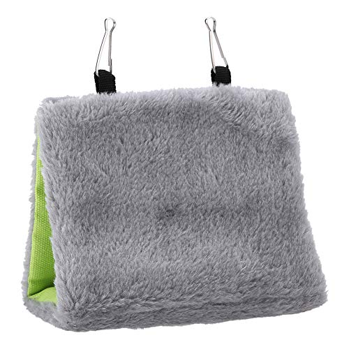 Nid d'oiseau, nid d'oiseau chaud d'hiver, hamac en peluche douce, tente de cage suspendue, lit d'oiseau pour cage, fournitures pour oiseaux, grotte triangulaire chaude pour animaux de compagnie, acces