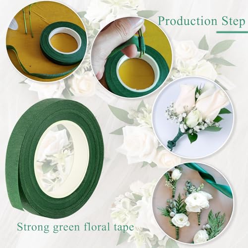 Corsage Wristlet Band 8Pcs Wrist Corsage Bracelets,Pearl Stretch Elastic Wristlets for Wedding Party Prom DIY Wrist Corsage Supplies3