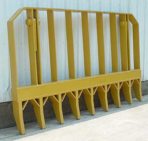 Amazon.com: PV491 8' Root Rake (with Mounting Brackets & Pins) 9 Tines ...