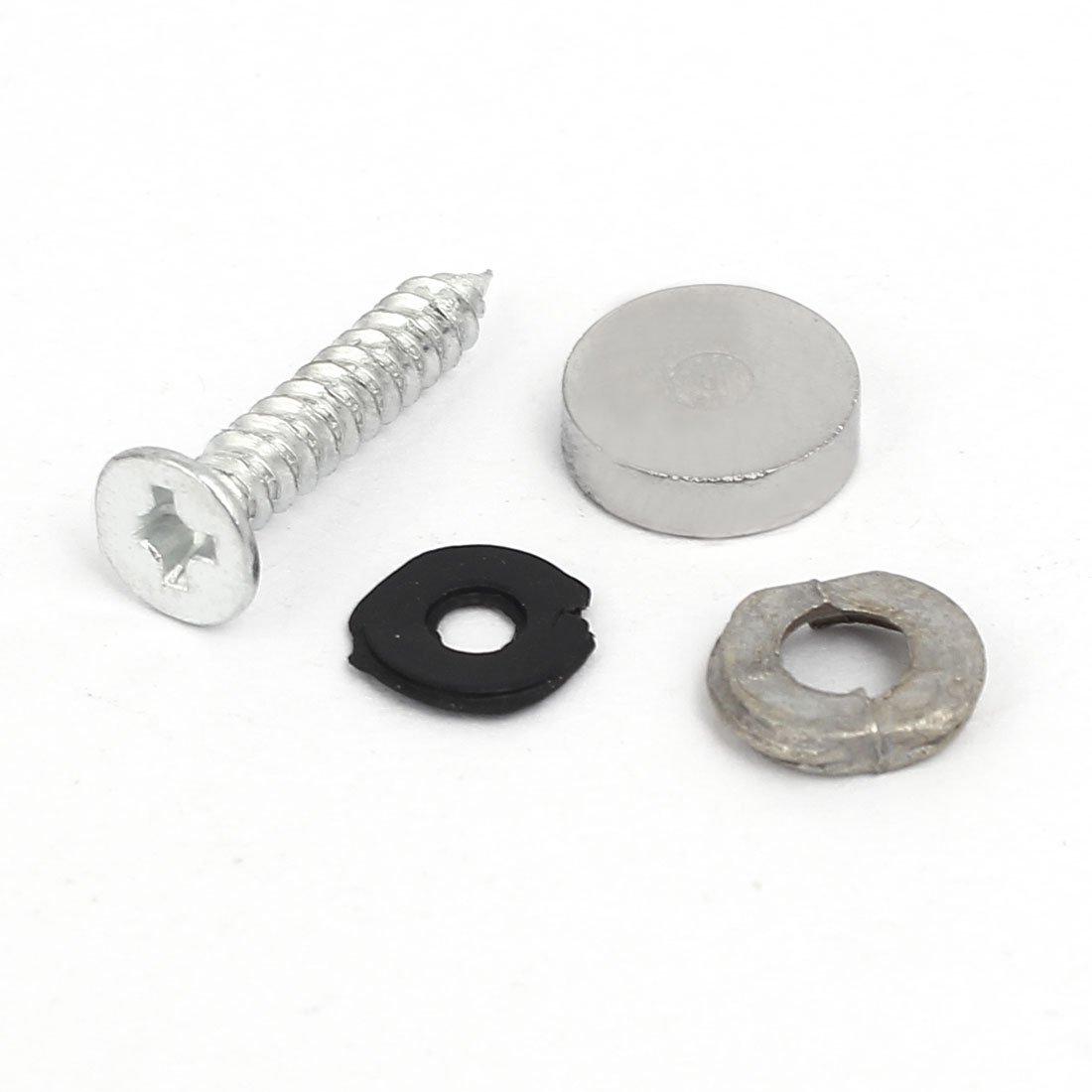 Aexit 10mm Dia Quality Parts Round Cap Metal Advertising billboar-d Glass Mirror Screw Nail 4pcs Model:12as219qo275