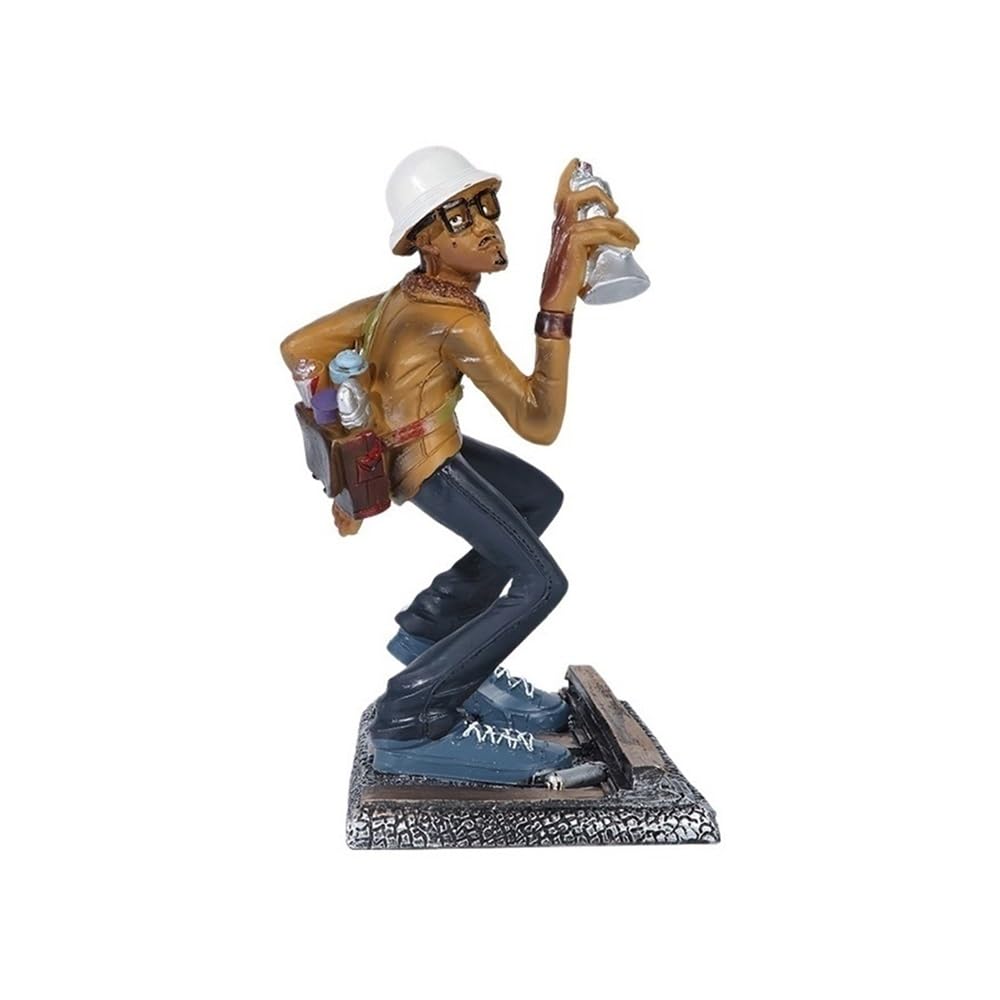 zhuyanbo007 Desk Statue, Creative Character Shape Desktop Decorations Abstract Art Fashion Resin Ornaments