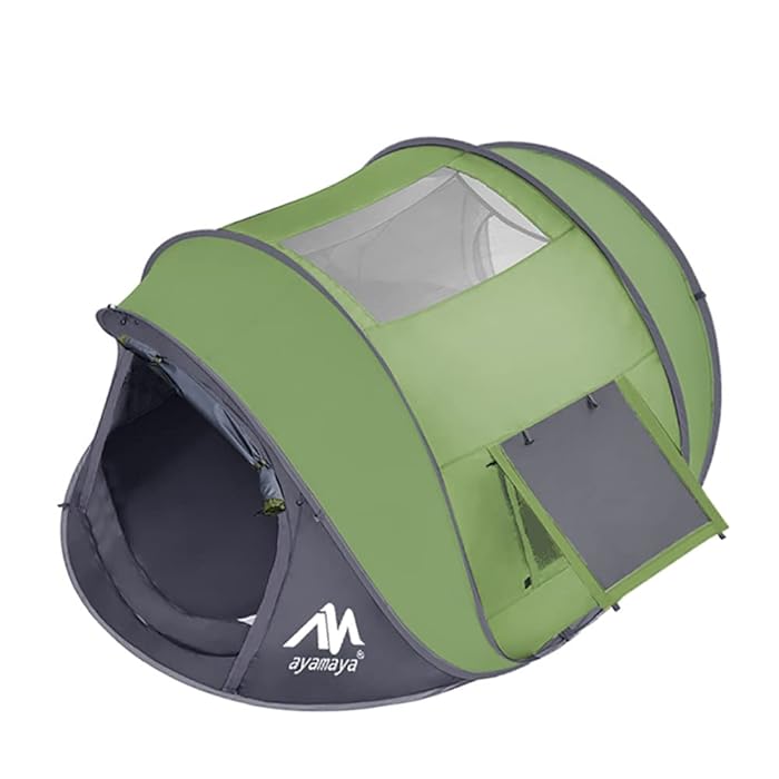 Buy AYAMAYA Pop Up Tent 4 Person Tents for Camping with Skylight, Waterproof Family Tent with