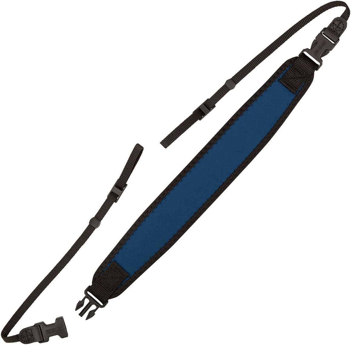 OP/TECH USA Classic Strap (Navy) – Neck & Shoulder Strap for Camera and Binocular Use with Adjustable Design for Comfort and All-Day Carry - Made in