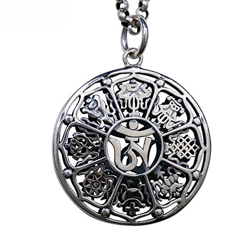 Bijoux de yoga Dharma Wheel collier homme contre le stress