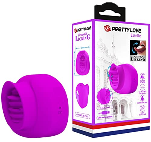 Estimulador de lengua USB color violeta Estelle para bienestar íntimo 2