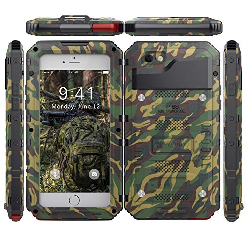 Beasyjoy Iphone 7 Plus Case Iphone 8 Plus Metal Case Heavy Duty With Screen Full Body Waterproof Shockproof Tough Rugged Hybrid Military Grade Defender (Camo) #TOP1