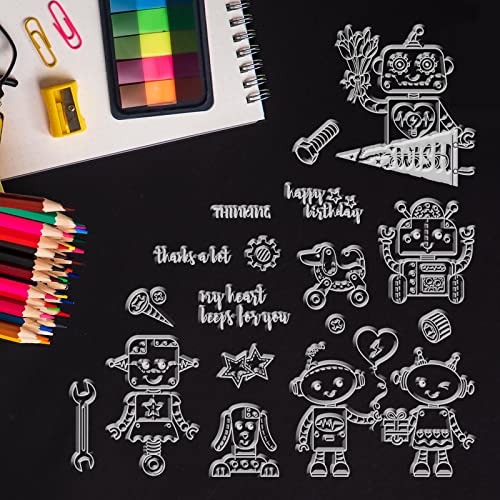 GLOBLELAND Timbro Silicone Robot Timbri