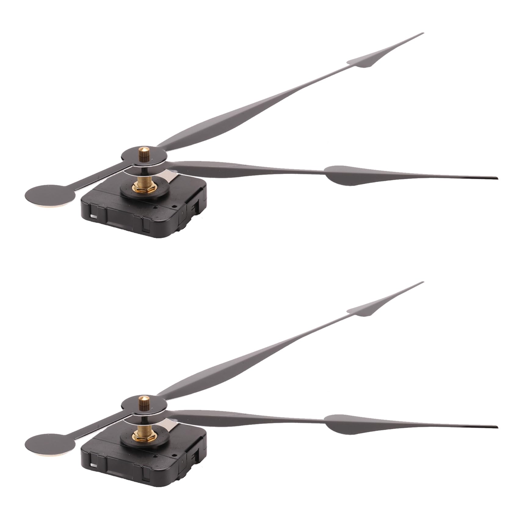 Hndhbfgrt 2set 23mm High Torque Quartz Clock Movement Mechanism with 12 Inch Long Spade Hands for DIY Clock Repair Parts B