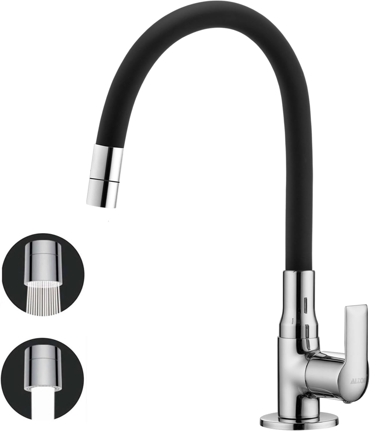 XNO5055-DF, Swan Neck with Flexible Swivel Spout | Kitchen Sink Tap | Kitchen Faucet | Tap for Kitchen Sink | Taps | Wash Basin Tap | Pillar Tap