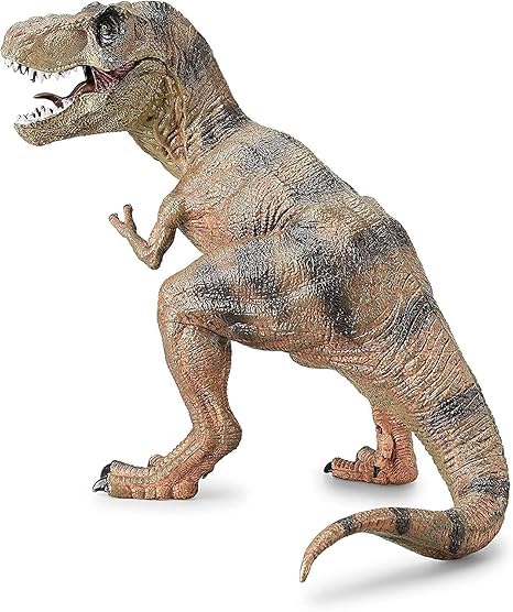 Image of Realistic T Rex Dinosaur Animal Figure for Kids Real Textured Dinosaurs Toy (Sqatting Tyrannosaurus 22 VF