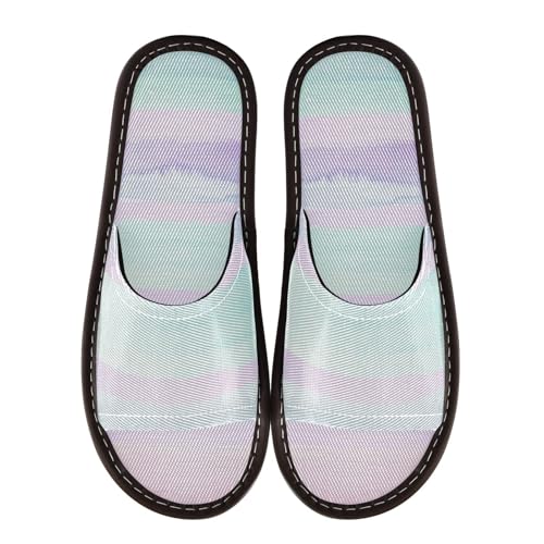 Indoor Outdoor Bathroom Sandal Summer Soft Slip on Home Shoes for Hotel Travel Party Watercolor3
