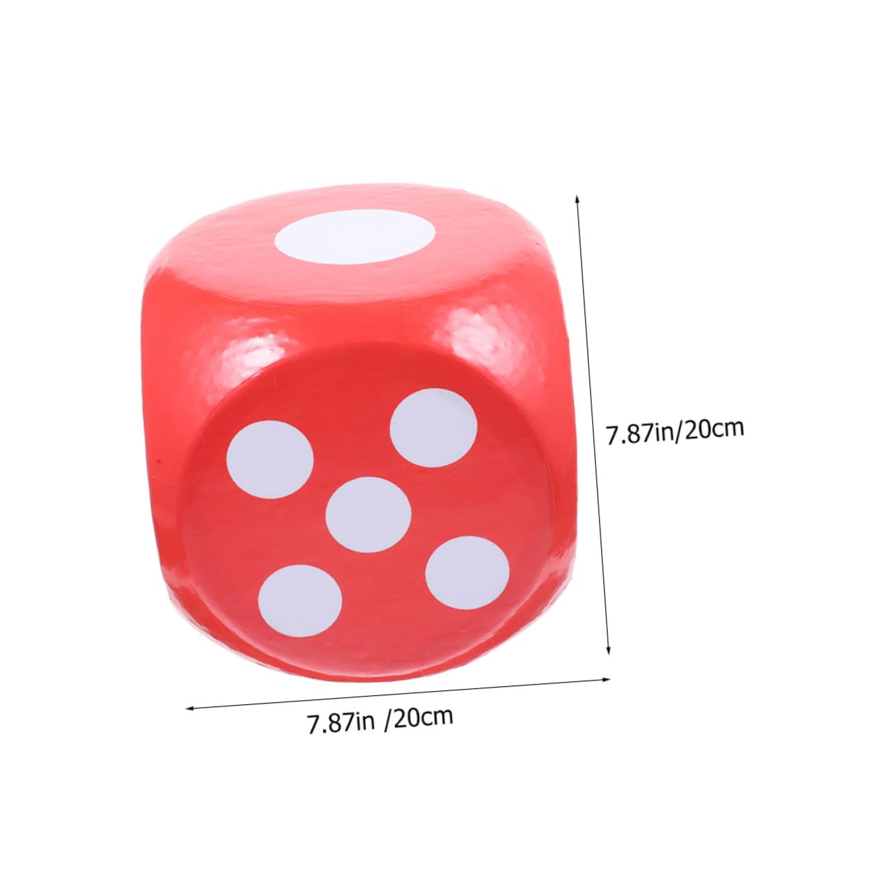 Juego Uno Gigante Dados de Juguete de Espuma, Rojo, Ligeros y Silenciosos, Fáciles de Leer, para Matemáticas y Fiestas