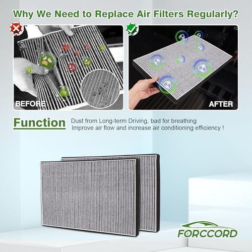 Image of 2-Pack Cabin Air Filters for Tesla Model X 2015 2016 2017 2018 2019 2020