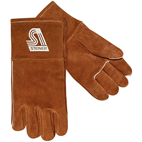 Steiner 0403W-L High Temperature Welding Gloves, Thermal Tanned Cowhide Wool Lined, Large