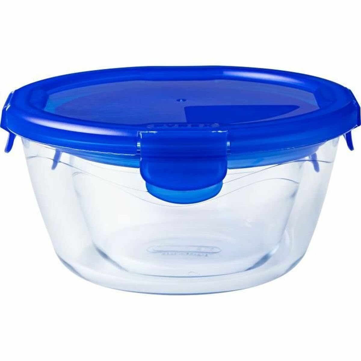 PYREX Cook & Go - Lot de 3 LunchBox Rondes Identiques - 0,7L - Verre Borosilicate - Compatible four, micro-ondes et lave-vaisselle - Made in France