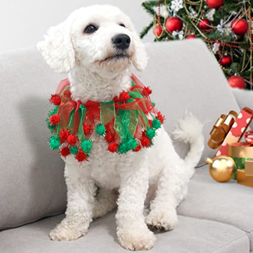cyeollo 2 Pack Collar Disfraz Navideño para Perro Pequeño miniatura 2