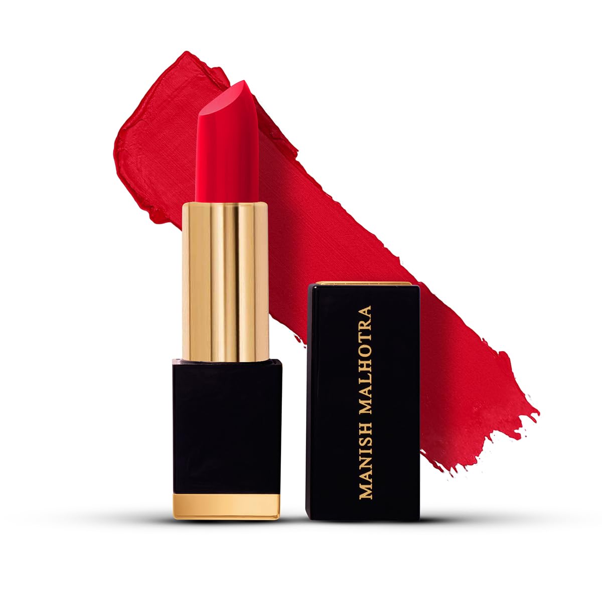 Manish Malhotra Hi Shine Lipstick, Moroccan Red, 4 g