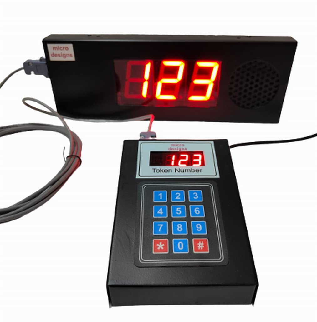 3-digit Token Display System with DUAL KANNADA & ENGLISH VOICE announcement; Fully metal body; 5 m cable-image-12