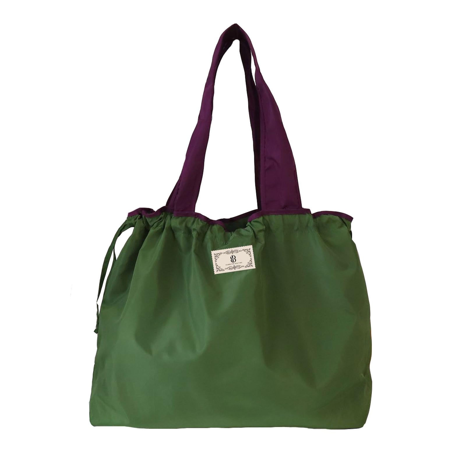 Reusable Shopping Bags Foldable, Large Foldable Tote Bag Fits In Pocket, Kitchen Foldable Grocery Bags Lightweight Strong Beach Bag for Travel