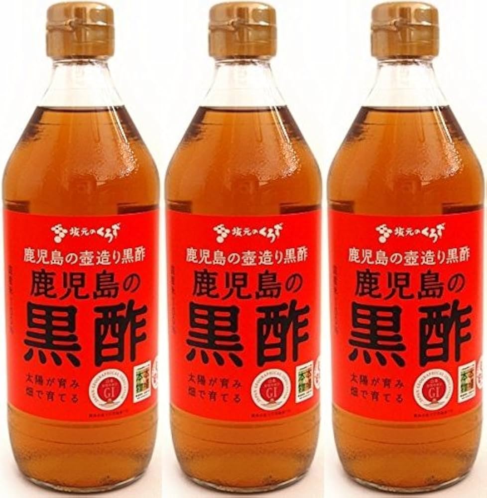 Amazon.co.jp: Sakamoto Kurozu (16.9 fl oz (500 ml) x 3