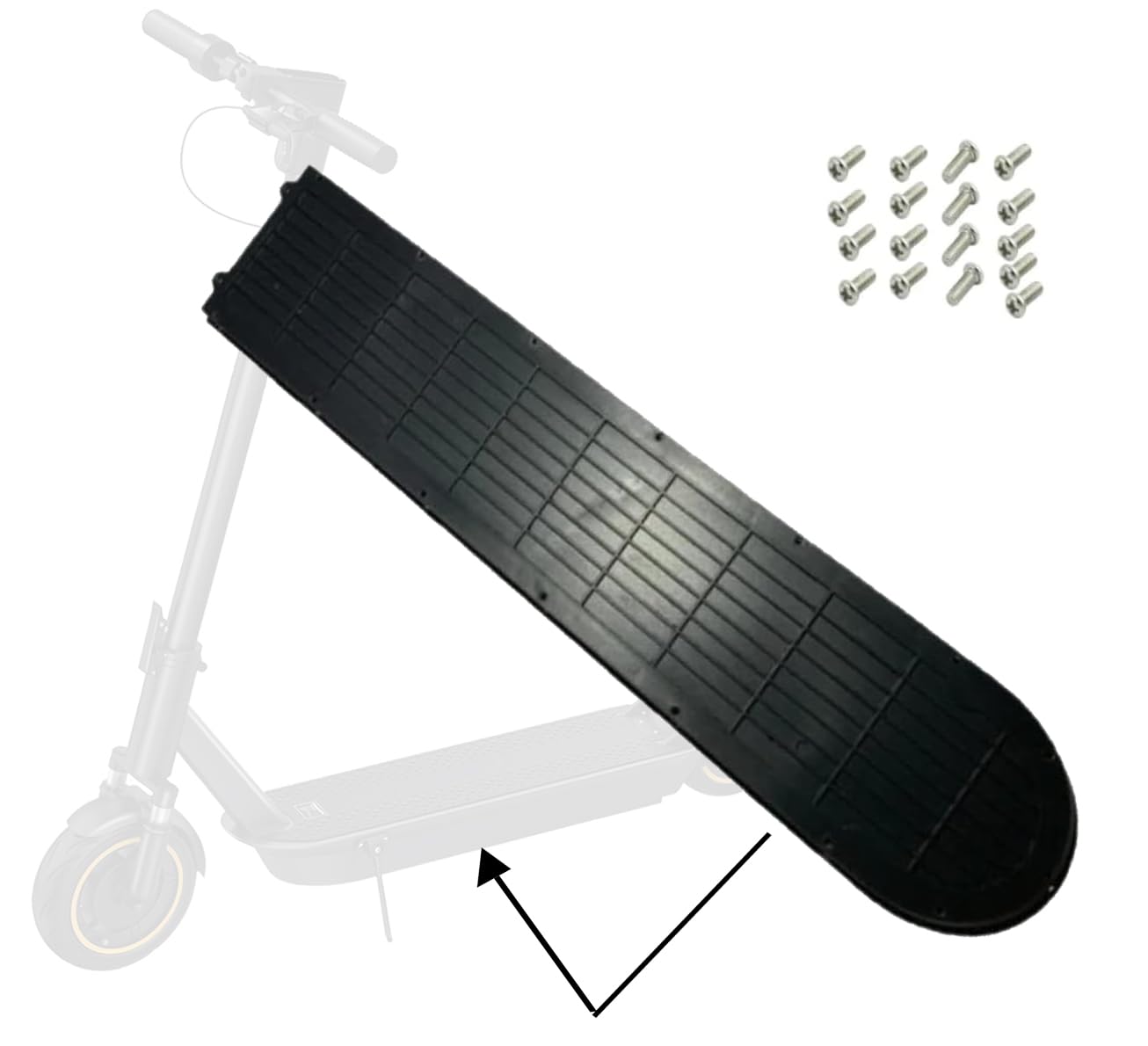Aovo Pro Electric Scooter Bottom Battery Cover.Replacement parts for Guard Protection plate For Aovo Pro m365 es60 /es80 escooter with screws Water Proof Plastic Cover shield for Battery