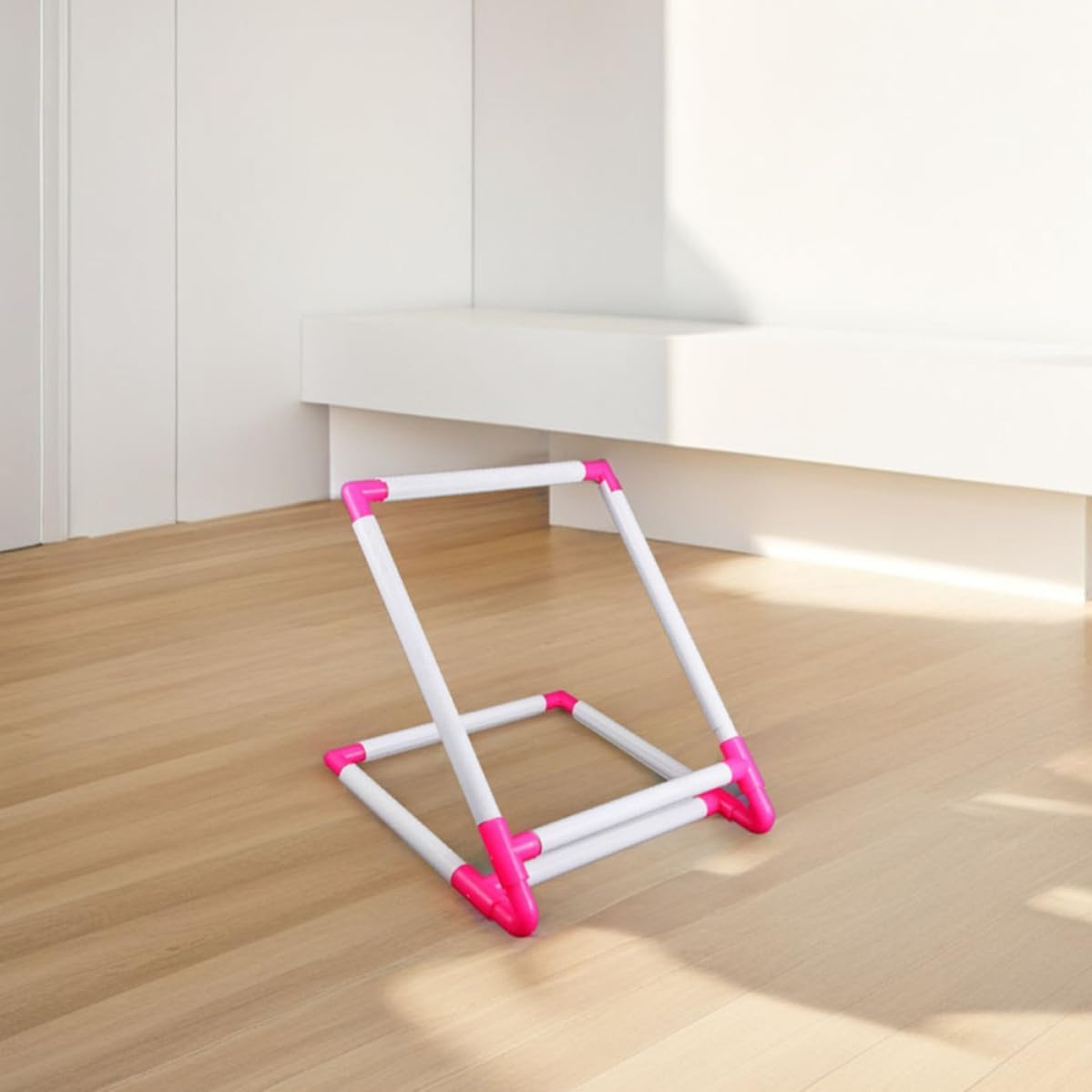 PVC Cross Stitch Scroll Frame Tabletop Holder Stand for Needlework