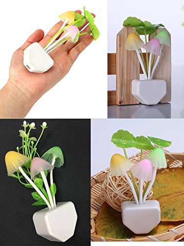 Ausaye 2Pack Led Sensor Night Light Plug-In Wall Lamps Color Changing, Mushroom Night Lights For Kids Adults Stocking Stuffers Ideas Birthday Gift Cute Nightlight Christmas Gifts #TOP5