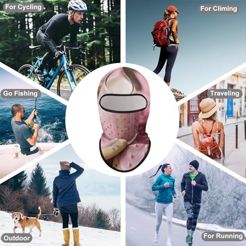 Balaclava para hombre, máscara para esquí y ciclismo, cubreboca térmico para invierno, protección facial y cervical miniatura 6