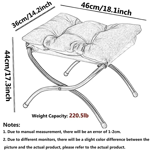 Tabouret repose-pieds pliant coton antidérapant de chambre à coucher