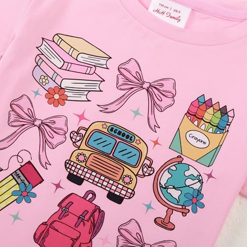 First Day of School Shirt for Kids Girls and Boys Kindergarten Preschool Elementary Shirts T-Shirt Top2