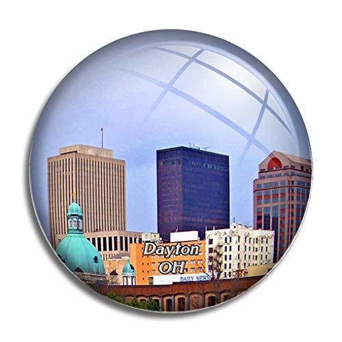 Aimant de réfrigérateur Dayton Ohio USA Amérique - Souvenirs de réfrigérateur - Joli aimant en cristal - Décoration pour tableau blanc, bureau, maison, cadeau