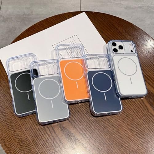 Coque magnétique iPhone 17 Pro Max transparente et antichoc pour induction