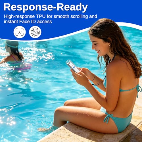 Image of ivoler 2-Pack Waterproof Phone Pouch, Cell Phone Dry Bag for iPhone 17 /16 /15 Pro Max, Samsung S26 /S25 Ultra, Waterproof Phone Case for Beach, Cruise Essentials & Travel, [Fit Up to 7''], Black+Black
