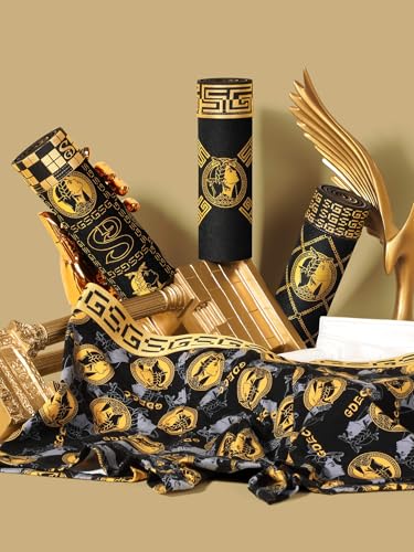 Men's Luxury Black Gold Underwear Boxer Briefs, Cotton Trunks Calzoncillos Underpants, Moisture Wicking Fashion 5-Pack2