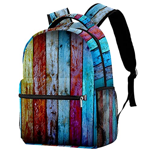 Sac à dos Bois Vintage pour livres d'école - Modèle léger pour garçon et fille