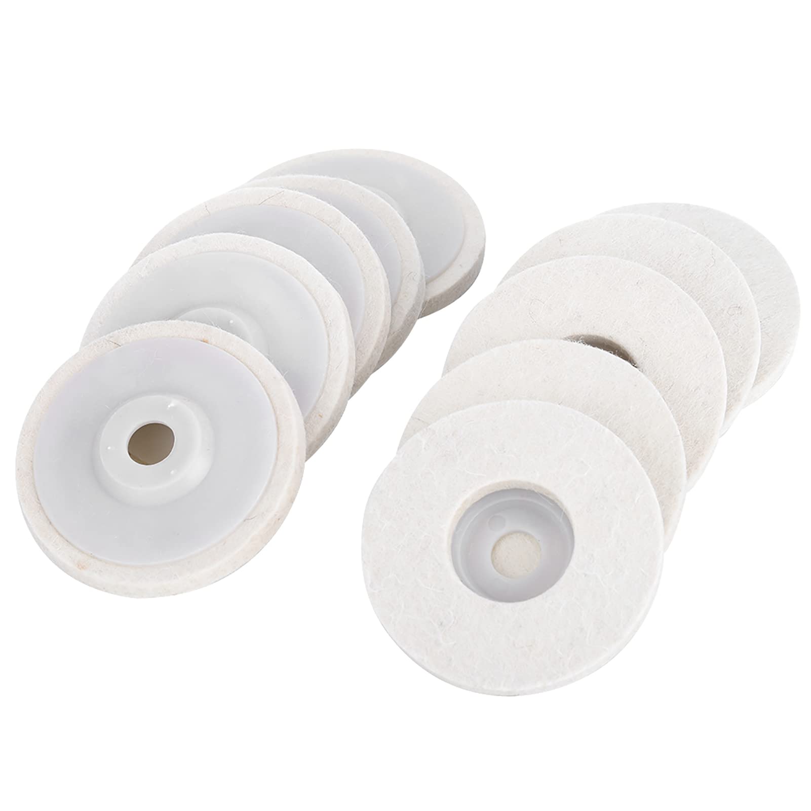10 sztuk Wool Felt polerskie tarcze polerskie, szlifierki kątowe, tarcze polerskie, tarcze polerskie do wełny, zestaw do polerowania, do biżuterii metalowej, młynka cylindrycznego (cienka wełna)