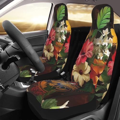 Housse de siege universelle motif floral mort lot de 2 pour auto et SUV