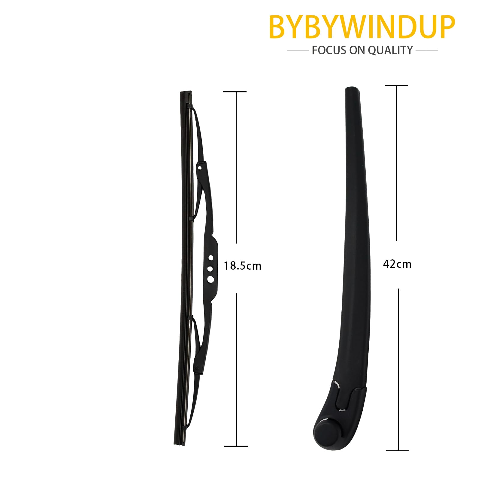 Brazo y escobilla del limpiaparabrisas trasero compatibles con Seat IBIZA 2002-2009 Repuesto para 5P0955707B