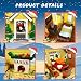Snow Village & RV Building Set with LED Lights, 2 in 1 Christmas Vacation Holiday House and RV Gift (1726PCS)