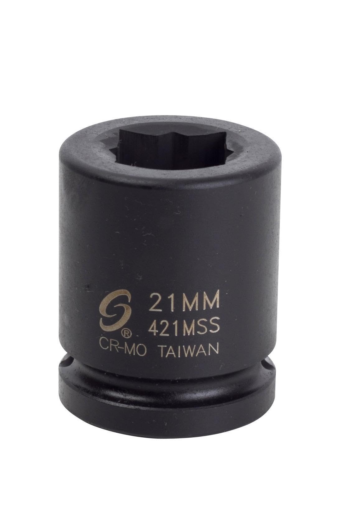 Sunex Black 421Mss 3/4-Inch Drive 21-Mm Double Square Impact Socket