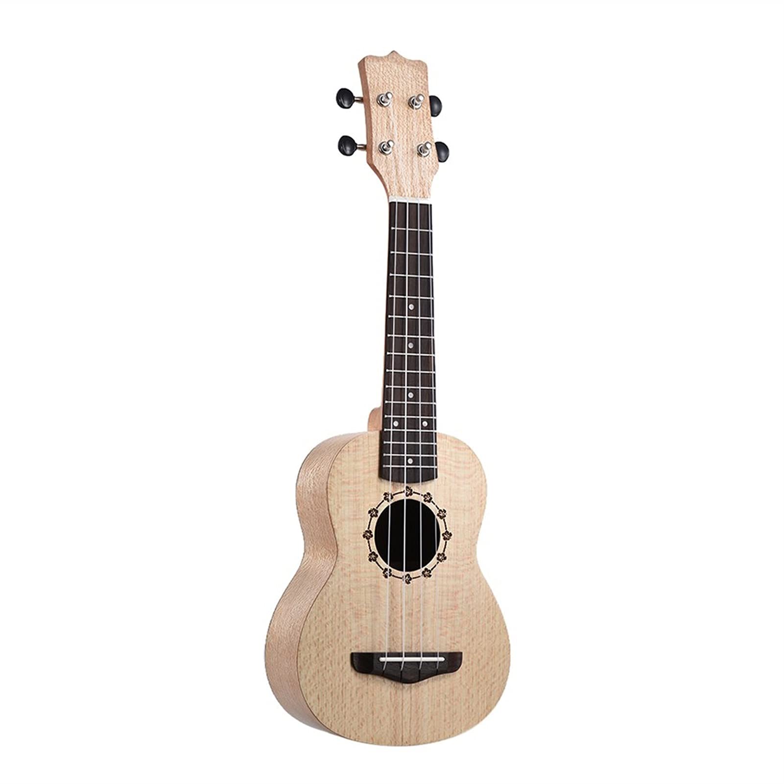 Ukeleles Soprano Ukelele 21 Pulgadas Fijando Guitarra Hawaiana Ukulele Conjunto con Correa De Sintonizador Nylon String Pick