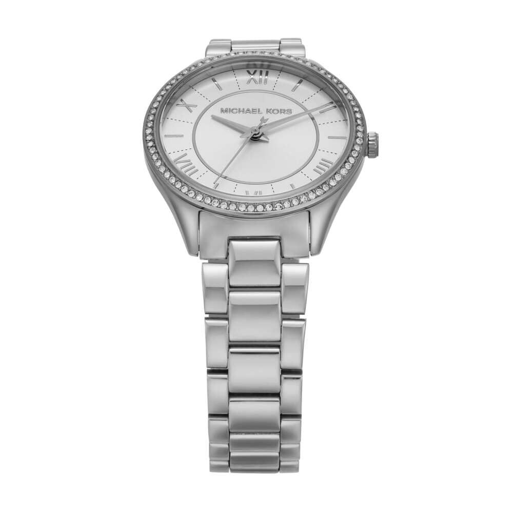 Michael Kors Orologio Lauryn da donna, movimento al quarzo a tre lancette con cinturino in acciaio inossidabile o in pelle