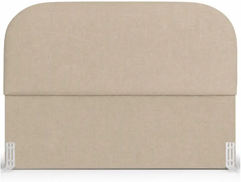 Cabeceira Estofada para Cama Box Casal 140cm Linho Bege Lua - Loja Monte Belo