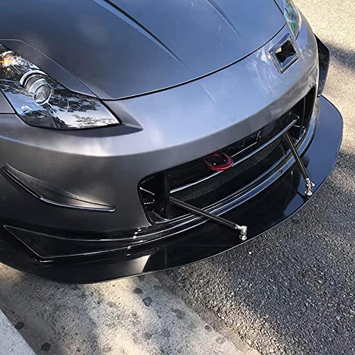 Adjustable Front Splitter Support Rods, Auxmart 6"- 9" Bumper Lip Splitter Diffuser Strut Rod Tie Support Bars Fit Most Vehicles, Pack Of 2, Carbon Fiber #TOP6