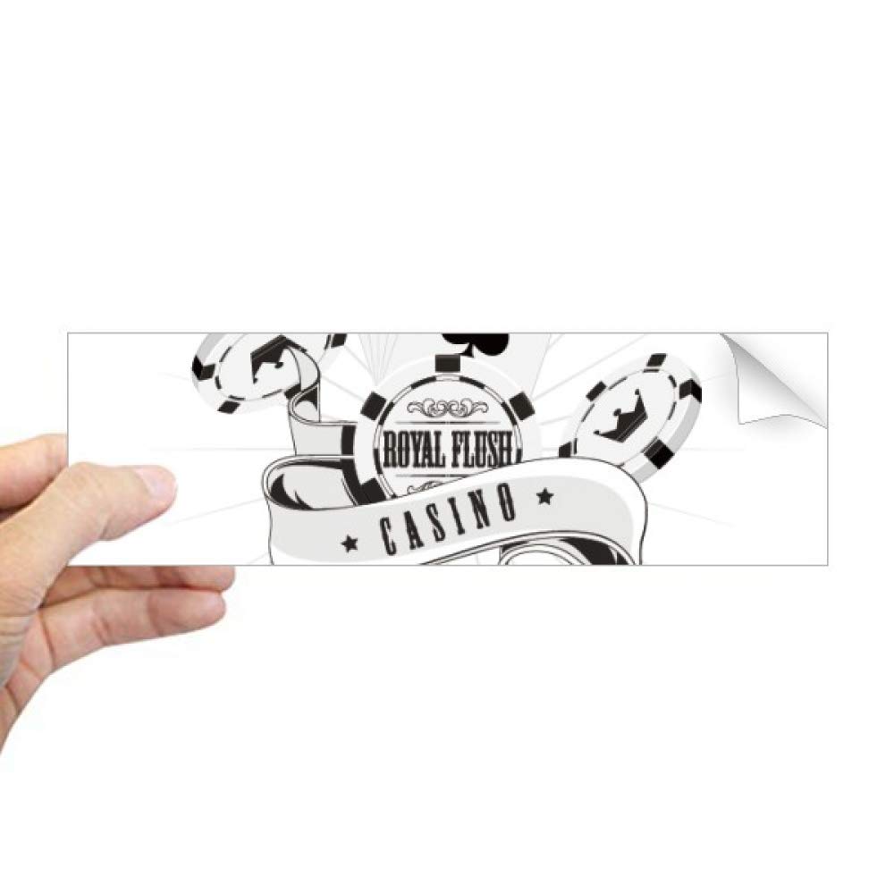 Autocollant fenetre motif cartes a jouer film vitrage jetons jeu