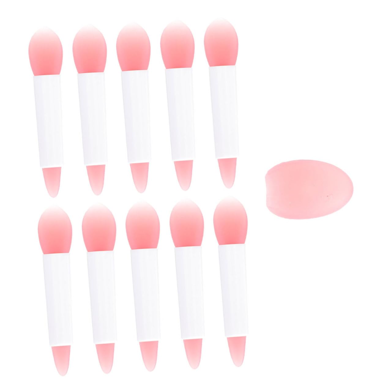TOVINANNA 11-piece Silicone Lip Set Lip Applicator Tools Cosmetics Lipstick Applicators for Women Portable Case